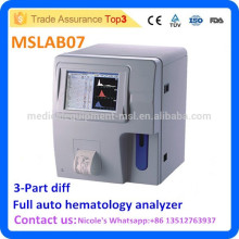 Машина для анализа крови на полную больницу MSLAB07i, полный автоматический анализатор гематологии дифференцировки на 3 части